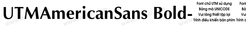 UTMAmericanSans Bold字体转换